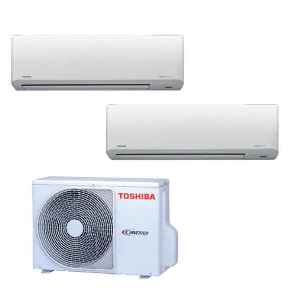 Toshiba 東芝 RAS-2M18S3AV-E  變頻冷暖 一拖二分體式冷氣機 2匹拖1匹+1匹  (包標準安裝)